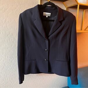 Vintage Collectibles Casual Corner Dark Blue Womens Blazer size 12